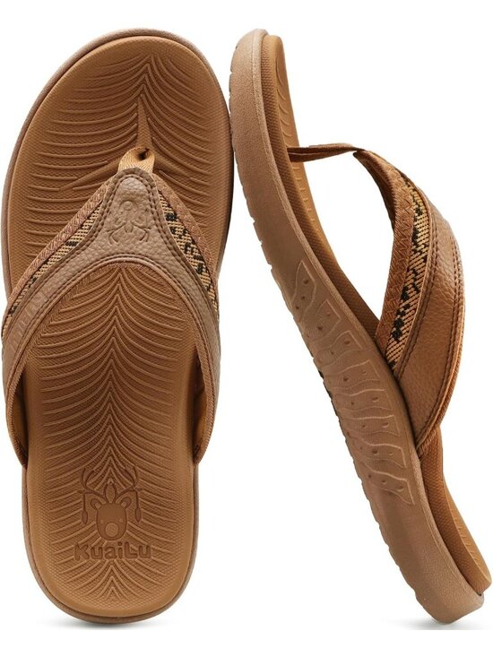 Men\'s Khaki Arch Support Sport Flip Flops Comfort Orthotic Thong Sandal Shoes main image 6